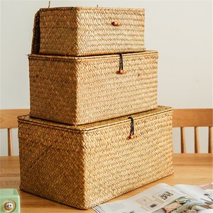 Proveedor mayorista de cajas organizadoras de algas marinas, cajas de regalo tejidas, hermosas cajas organizadoras hechas a mano - Product Image 5