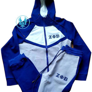 Survêtement en molleton de coton brodé Zeta Phi Beta Sorority pour femmes |   Survêtement grec brodé sur mesure pour femmes de la sororité ZPB - Product Image 4