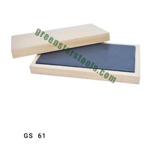 Pierre d'essai d'or naturelle avec boîte en bois, pierre d'essai pour tester l'or, l'argent et le platine, 6 pouces, 3 pouces |   Numéro d'article GS-61 - Product Image 1