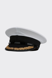 Gorra Formal Blanca y Azul Marino, Corona Estructurada Clásica, Tela Premium, Uniforme, Diseño Elegante, Duradera y Cómoda para Todas las Temporadas - Product Image 4