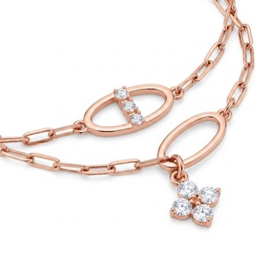 Bracelet unisexe en or blanc avec diamants ronds taille brillant, certifié IGI, style tendance, pour mariage et usage quotidien - Product Image 5