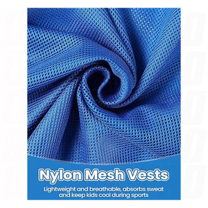 Maillots d'entraînement en nylon maillé pour le basketball, numérotés, respirants et légers - Product Image 3
