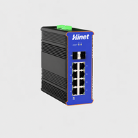 Commutateur PoE industriel 8 ports Gigabit Ethernet 2 ports SFP Gigabit Uplink Console Rail DIN Commutateur réseau IEEE802.3at 240W