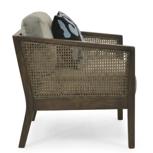 Fauteuil d'appoint moderne et durable, fauteuil rembourré avec structure en bois pour salon, appartement - Product Image 2