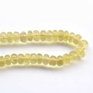 Cuentas de Cuarzo Amarillo Natural en Forma de Rondelle, Piedras Sueltas de Alta Calidad para la Elaboración de Joyería - Product Image 4