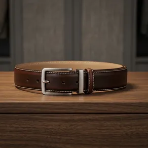 Executive Profile Leather Belt Luxury Business Belt Supplier from Divine International - Product Image 6