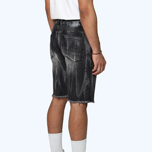 Pantalones Cortos de Mezclilla para Hombre, Diseño Personalizado con Sublimación, Cintura Elástica, Casuales, para Fitness, Verano - Product Image 2