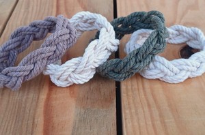 High QualityThin Turks Head Cotton <b>Cord</b> Bracelets, Sailor Knot Bracelet, <b>Braided</b> Slim Rope WristbandElegant and Beautiful - Product Image 2