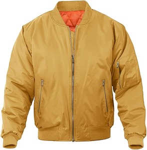 Blouson bomber bordeaux pour homme, fermeture éclair, coupe-vent, vêtement d'extérieur décontracté, couleur unie, extérieur en polyester, pour l'automne - Product Image 3