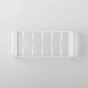 Organisateur de couvercles de rangement en fil métallique blanc, profondeur 13,5 po, support en fer pour casseroles et poêles pour armoire de cuisine - Product Image 2