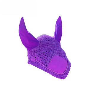 Voile anti-mouches pour cheval de haute qualité, design personnalisé, multicolore, avec bonnet d'oreille, produit d'équitation disponible dans toutes les variantes - Product Image 2