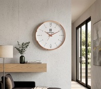 Horloge murale en plastique Levi's Square White Face Red Logo, analogique, quartz, silencieuse, design moderne, décoration de salon, personnalisable