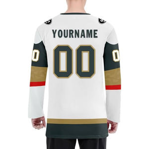 Maillot de hockey sur glace personnalisé 100% polyester imprimé par sublimation, fabricant pakistanais, fournisseur OEM en gros, acheteurs américains, uniforme d'équipe - Product Image 3