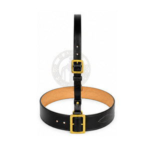 Cinturón Sam Browne Más Vendido con Correa de Cuero Ajustable, Hebilla de Acero Resistente, Estilo Casual para Ropa Clásica - Product Image 3