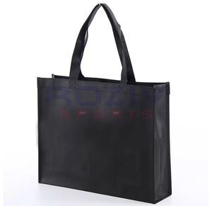 Bolsas de Compras de Algodón con Logotipo Personalizado de Alta Calidad, Bolsas de Compras Reutilizables de Gran Tamaño con Patrón de Letras - Product Image 3