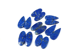 Natural Lapis Lazuli Pair Cabochon Healing Crystal Quartz Wholesale Bulk Loose Gemstone Chakra Spiritual Reiki Raw - Product Image 5