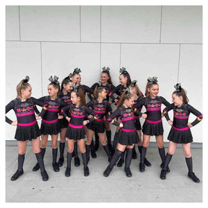 Uniforme de cheerleading personnalisé pour adultes Solid Traders, costume de danse avec logo frontal, 100% polyester, impression numérique, uniforme de cheerleading - Product Image 3