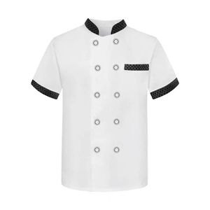 Wholesale Polyester/Cotton Woven <b>White</b> <b>Chef's</b> <b>Jacket</b> Unisex Long Coat for Men Kitchen Cook Uniform Hot Sale with Cheap Price - Product Image 2