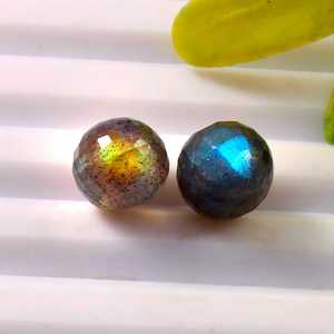 10mm Natural Labradorite Faceted Round <b>Balls</b> Healing <b>Spheres</b> Loose Gemstone Jewelry Making Wholesale Lot - Product Image 1