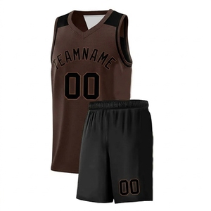 Wholesale Unisex Retro Design Your Own Logo Plus Size <b>Men</b> Basketball Uniform - Product Image 1
