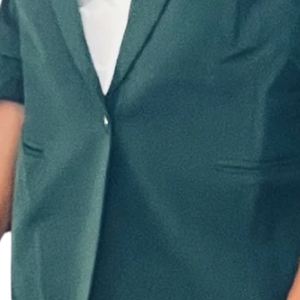 Green <b>Blazer</b> with Shield for Women Embroidered Sorority Formal Jacket Long Sleeve Tailored Coat for Meetings Campus Events - Product Image 4