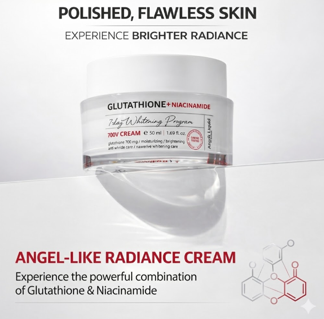 liquid glutathione for skin whitening Angel's Niacinamide Collagen Korean Face Skincare Set Essence Ampoule Cream Brightening A-Z