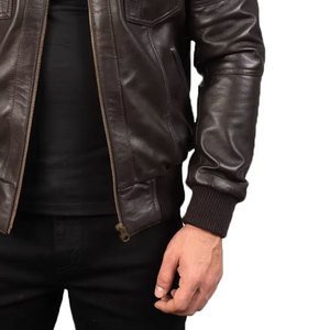Fashionable <b>Men</b> Genuine <b>Leather</b> <b>Jackets</b> Custom Top Trending <b>Men</b> Fashionable Reasonable Price <b>Men</b> <b>Leather</b> <b>Jackets</b> - Product Image 6
