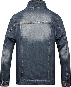 Veste en jean d'hiver pour homme, 100 % coton, respirante, écologique, séchage rapide, 280 g, pour l'extérieur, avec logo personnalisé, vente en gros, haute qualité - Product Image 2