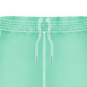 Pantalones Cortos de Rugby Verde Menta y Blanco, Cintura Elástica con Cordón, Ropa Deportiva Ligera para Entrenamiento, Partido y Equipo - Product Image 6