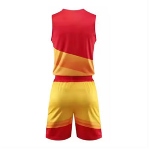 Vente flash sur les uniformes de basket-ball, couleur unie, meilleur matériau, uniforme de basket-ball pour homme adulte, prix de gros - Product Image 5