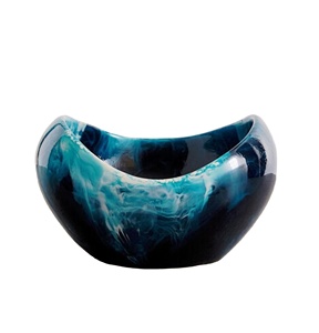 Tazón de Resina Único, Moderno y Elegante, Tazones de Resina para Frutas y Ensaladas con Tazones para Servir Hechos a Mano de Alta Calidad en Más Colores - Product Image 1