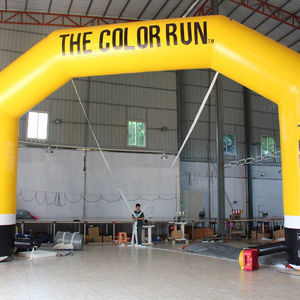 Arco Inflable Amarillo Resistente al Agua en Oferta, con Inflado Eléctrico, Más de 3.6 m de Altura, para Eventos Publicitarios al Aire Libre - Product Image 1