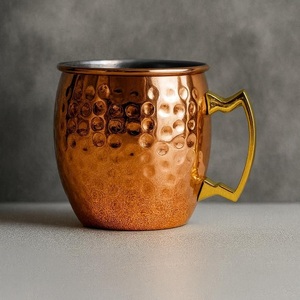 Taza de Cobre Martillado con Asa Lisa, Diseño Vintage, Ecológica, para Uso Doméstico - Product Image 5
