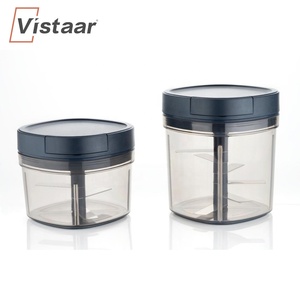 Manuale tirare a mano Chopper cucina Mini frutta verdura frutta Cutter contenitore di plastica resistente presa liscia facile funzionamento - Product Image 4