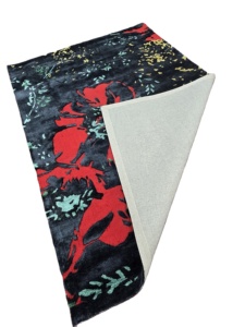 ชุดพรมกันลื่นทำมือดีไซน์ทันสมัยแนวอินเดีย100% ขนสัตว์สูงสำหรับห้องนั่งเล่นลายแอบสแตรก - Product Image 6