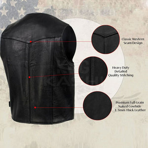 Chaleco de Cuero Genuino para Invierno, Cómodo, Diseñado para Uso Diario, Fácil de Combinar y con un Atractivo Duradero - Product Image 6