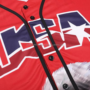 Chemises de style patriotique de maillots de baseball de drapeau américain pour adultes pour hommes tenues d'aigle des États-Unis - Product Image 3