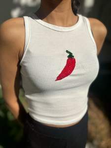 OEM Manufacture 180g Eco-Friendly Knitted Lace Custom Logo Cute Sleeveless Cotton Rib Breathable Tank <b>Tops</b> Women's Girls - Product Image 5