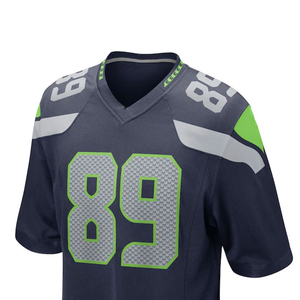 Maillot de football américain personnalisé avec impression par sublimation, unisexe, haute qualité, nouveau design. - Product Image 4