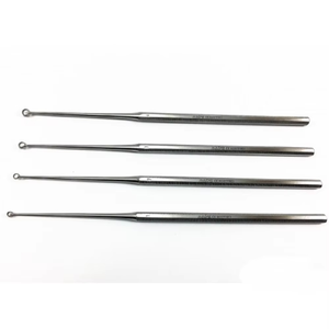 Buck Ear Curette Solid Handle Premium Stainless Steel ENT Otology <b>Surgical</b> <b>Instrument</b> CE ISO Reusable Blunt and Sharp End Set - Product Image 6