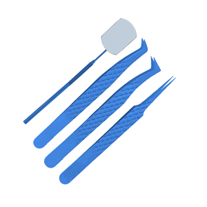 Wholesale High Quality Stainless Steel Long-Handle Eyelash Extension Mirror Custom Logo/Color Reusable Magnifying False Eyelash - Product Image 5