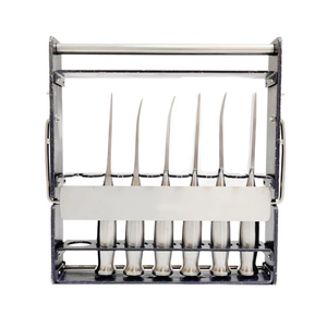 ชั้นวางอุปกรณ์ผ่าตัดแบบออสตีโอโทม ยี่ห้อพรีเมียม สมิธ-ปีเตอร์เซน ทำจากสแตนเลสสตีล สามารถนึ่งฆ่าเชื้อได้ ใช้สำหรับจัดเก็บอุปกรณ์ผ่าตัดแบบออสตีโอโทม สำหรับชุดอุปกรณ์ศัลยกรรมกระดูก - Product Image 1