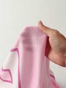 Camiseta de fútbol americano rosa con diamantes de imitación para mujer, estilo oversize, cuello en V, transpirable, OEM - Product Image 5