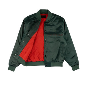 Chaqueta de Satén para Hombre, Precio Económico, Color Sólido, Cuello Alto, Bolsillos Laterales, Transpirable, Ecológica, Personalizable, para Invierno - Product Image 4