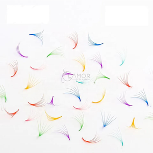 Bon prix 5D Lash Loose colour Fans Échantillon gratuit Pro-made Super Black Logo Personnalisé Fournisseur Vietnamien Volume Extension naturel - Product Image 3