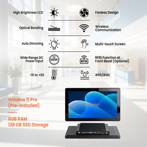 Panel PC Industrial Todo en Uno de 15.6 Pulgadas, J6412, Windows <span class=keywords><strong>11</strong></span> <span class=keywords><strong>Pro</strong></span>, 8 GB de RAM, Pantalla Ancha de 1920x1080, Pantalla Táctil PCAP, Computadora con Confiabilidad 24/7 - Product Image 2
