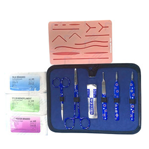 Kit de Sutura con Almohadilla para Entrenamiento Quirúrgico, Recurso de Enseñanza para Estudiantes de Medicina y Ciencias Médicas, Acero Inoxidable - Product Image 1