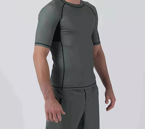 Rashguard d'entraînement MMA pour hommes, respirant, manches courtes, haute qualité, logo personnalisé - Product Image 6