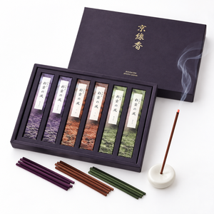 Juego de Regalo de Incienso Japonés Kousaido, 3 Fragancias, 6 Cajas, 270 Varillas, Incienso Tradicional de Kioto, Venta al por Mayor KYM-02 - Product Image 1