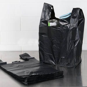Bolsas de Basura Negras de PE a Prueba de Humedad en Rollo con Cierre Superior Tipo Zip, Bolsa Vertical para Envasado de Residuos de Grado Alimenticio, Listas para Exportación, Buen Precio - Product Image 2
